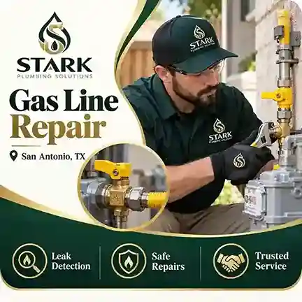 Gas Line Repair in San Antonio, TX by Stark Plumbing Solutions