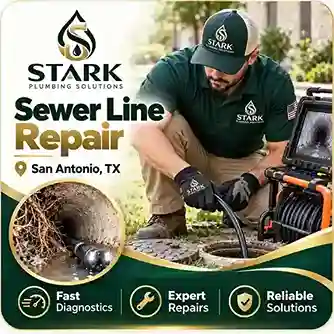 Sewer Line Repair in San Antonio, TX by Stark Plumbing Solutions