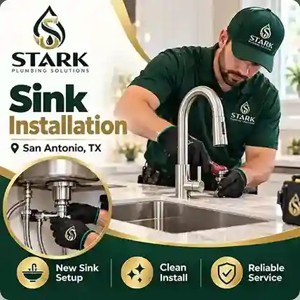 Sink Installation in San Antonio, TX by Stark Plumbing Solutions