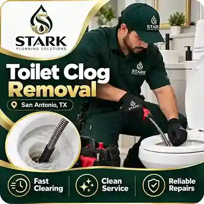 Toilet Clog Removal in San Antonio, TX by Stark Plumbing Solutions