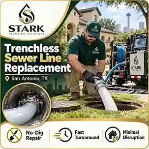 Trenchless Sewer Line Replacement in San Antonio, TX by Stark Plumbing Solutions